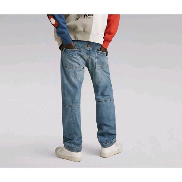 G-star Raw Elwood 5620 Blue 3D Denim Innovation Antique 96 Men's Jeans 32x32 - Picture 4 of 11